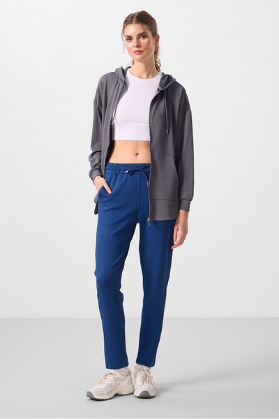 TOMMY LIFE Parlament Soft Textured Hidden Zipper Skinny Leg Women's Trousers - 94668