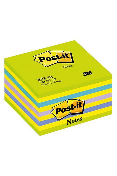 Post-it 3m 2028nb Αυτοκόλλητο Χαρτί Σημειώσεων 76 X 76 Mm 450 Φύλλα - Πράσινες Αποχρώσεις