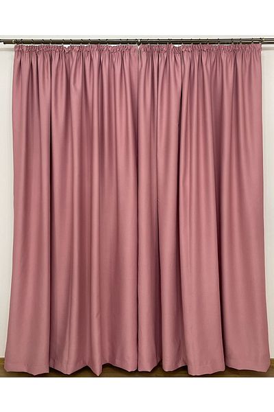 Liz Line Set doua draperii blackout, pink, "Monocrom Signature" by Liz Line, cu rejansa 2x300x245 DR53