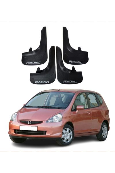 SONİKON LİNE Honda Jazz 2002-2008 Compatible Racing Written 4-Piece Dust Cover Mudguard Mudguard Modified