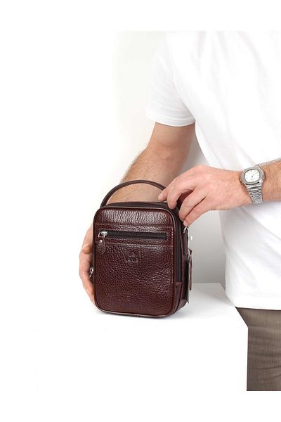 Aka Leather Brown Hand and Shoulder Bag 347 61