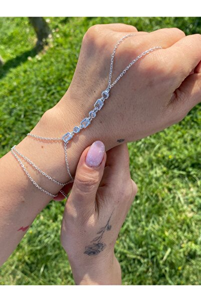 kurukafagift Şahmeran Square Zircon Stone Silver Color