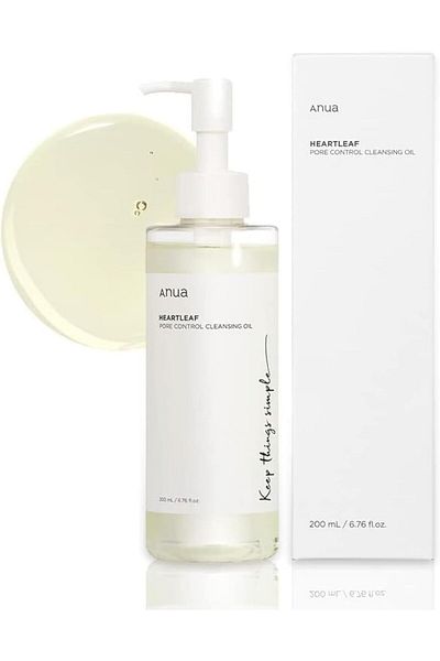 ANUA Original Heartleaf Pore Controlling Cleansing Oil Korean Facial Cleanser, Daily Blackhead Remov
