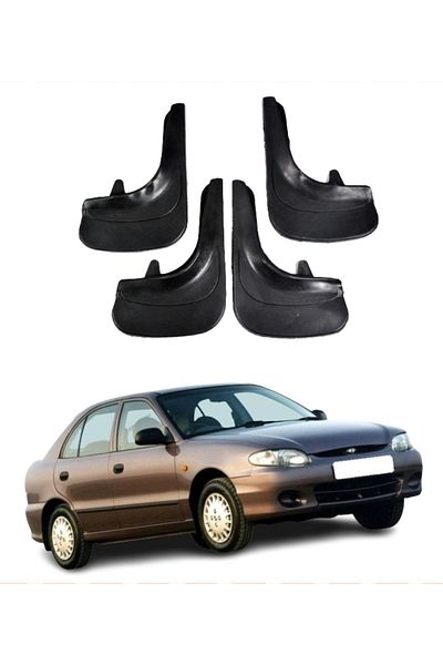 SONİKON LİNE Hyundai Accent Egg Case Compatible 4-Piece Dust Cover Mudguard Mudguard Modified