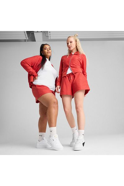 Puma Premium Ess A-Line Women Red Shorts