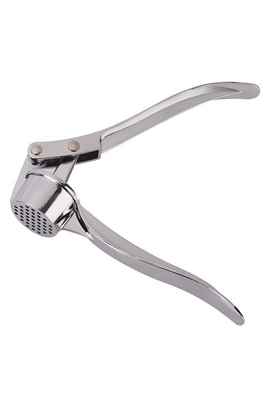 Depox Garlic Press, Metal, 15.5 Cm, Silver