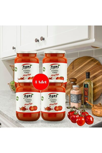 Ayaş Akkaya Domates Salçası Ayaş Akkaya Kooperatifi Domates Salçası 600 gr 4 Adet