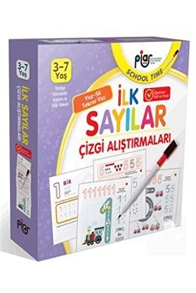 Piar Kids تمارين الخط بالأرقام الأولية / الكتابة والمسح والكتابة مرة أخرى
