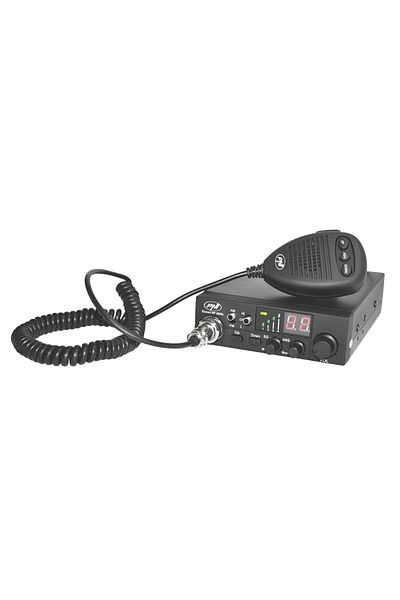 PNI CB radio station PNI HP 8000L with adjustable ASQ, 12V, 4W, Lock, cigarette lighter plug included