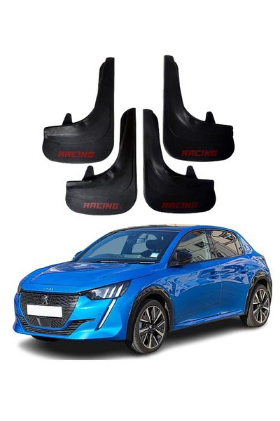 SONİKON LİNE Compatible with Peugeot 208 All Cases Racing Written 4-Piece Gaiter Mudguard Mudguard Modified