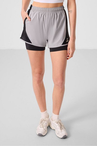 TOMMY LIFE Stone Hidden Pocket Zippered Standard Fit Women's Leggings Shorts - 91015
