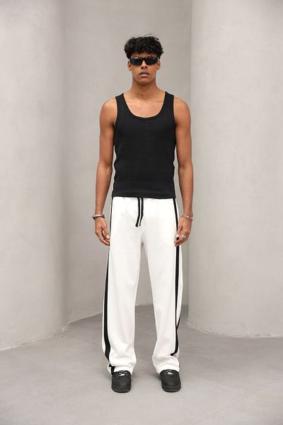 The Champ Clothing Ανδρικό φούτερ Oversize με λεπτομέρεια ρίγας