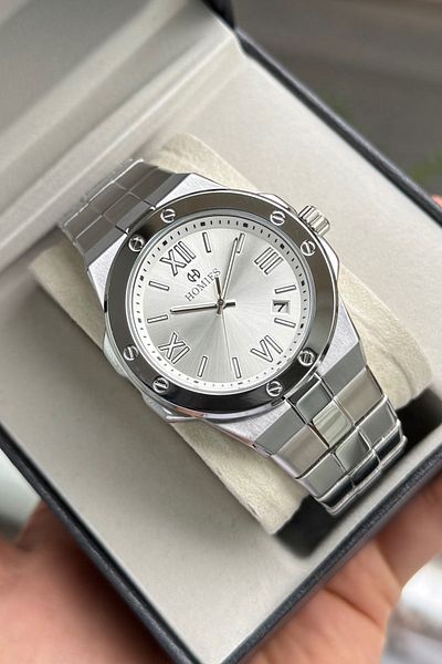 Homies Homies Brand Steel Men's Wristwatch (Box, Bag and Warranty Document)
