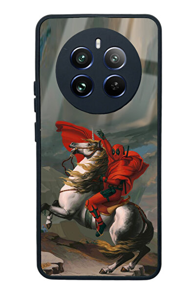 Spoyi حافظة هاتف لامعة بتصميم ساموراي ديدبول لهاتف اوبو ريلمي 12