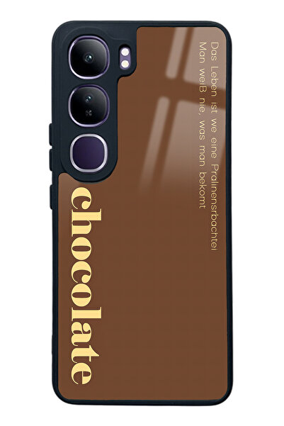 Spoyi Vivo V40 Lite Choclate Tasarımlı Glossy Telefon Kılıfı
