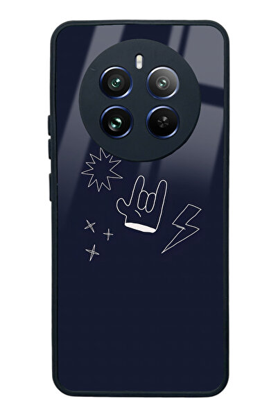 Spoyi Oppo Realme 12 Doodle Punk Design Glossy Phone Case