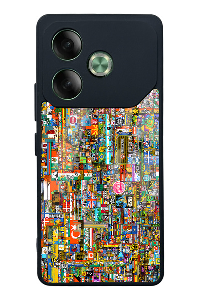 Spoyi غلاف هاتف لامع لهاتف Tecno Pova 6 R/Place بتصميم تذكاري