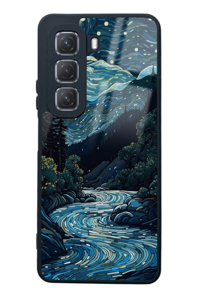 Spoyi Infinix Hot 50 Night Design Glossy Phone Case