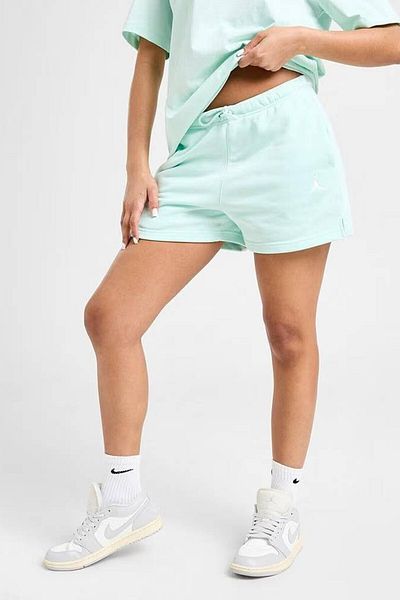 Nike Jordan Women's Jumpman Brooklyn Fleece ft Short 24 Women's Cotton Shorts Water Green