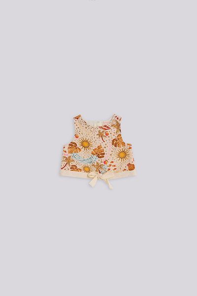 GB Baby BG Store بلوزة منقوشة للفتيات الصغيرات