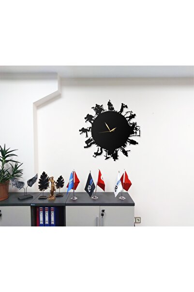 Mova Dizayn عشاق الموسيقى الموسيقيين الآلات الموسيقية تصميم ساعة الحائط المعد...