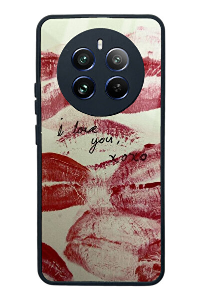 Spoyi حافظة هاتف لامعة بتصميم I Love You لهاتف اوبو ريلمي 12