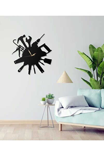 Mova Dizayn ساعة حائط معدنية مزخرفة مصممة خصيصًا لإصلاح الأدوات اليدوية والأدوات اليدوية