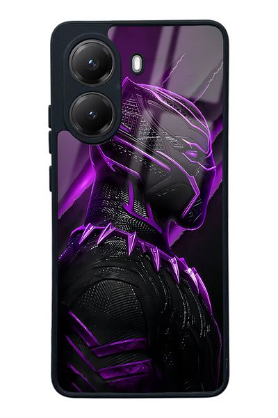 Spoyi حافظة هاتف لامعة بتصميم النمر الأسود لهاتف Xiaomi Poco X7 Pro