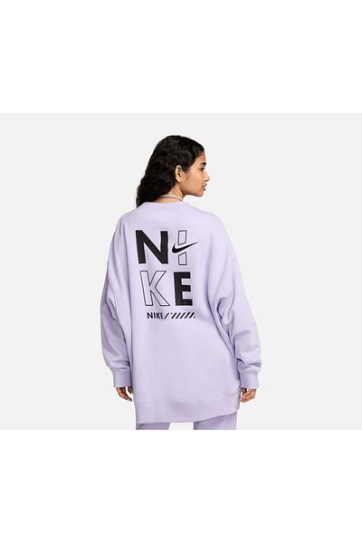 Nike Sportswear Gel Oversized Fleece Crew-Neck Women's Sweatshirt Kzy Sport