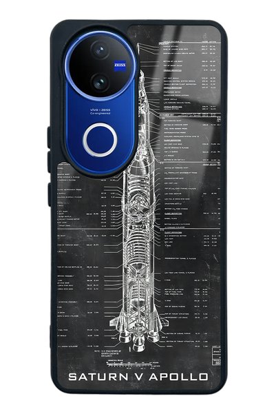 Spoyi غلاف هاتف لامع بتصميم خطة أبولو لهاتف Vivo V50
