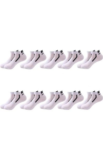 delis Set of 10 Pairs of Socks for Men, Ss001, Light Grey, Universal Size