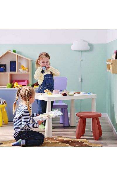 IKEA مقعد أطفال, داخلي/خارجي/وردي30*35 سم