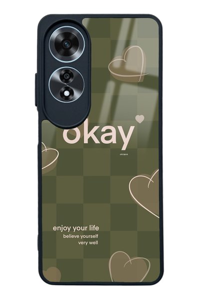 Spoyi حافظة هاتف لامعة بتصميم Enjoy Your Life لهاتف اوبو A60