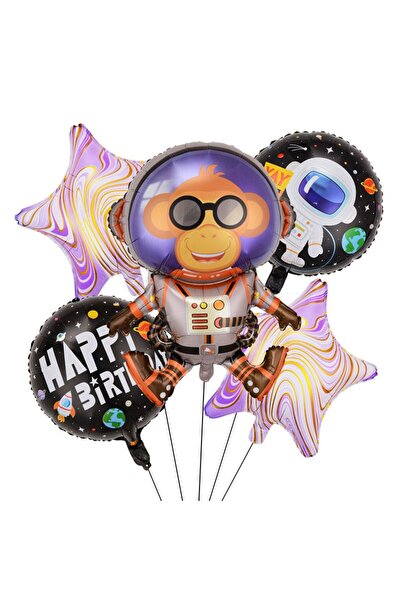 Flippy Baloane Decorative LA MULTI ANI, Figurina Maimutica Astronaut, 78 x 45...