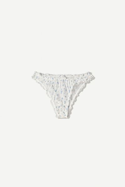 Bershka Gathered printed briefs
