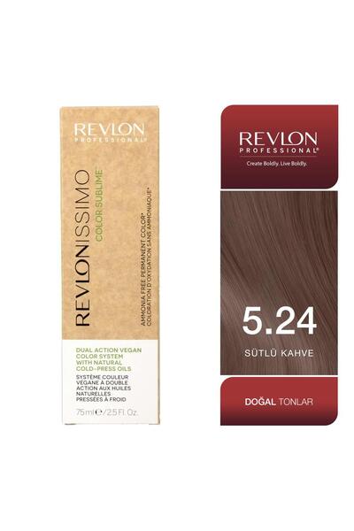 Revlon Professional Sublime Hair Color 5.24 Orta Kumral / Karamel-Bakır Yarı ...