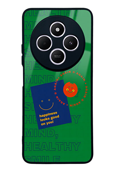 Spoyi Xiaomi Redmi A4 Happy Green Design Glossy Phone Case