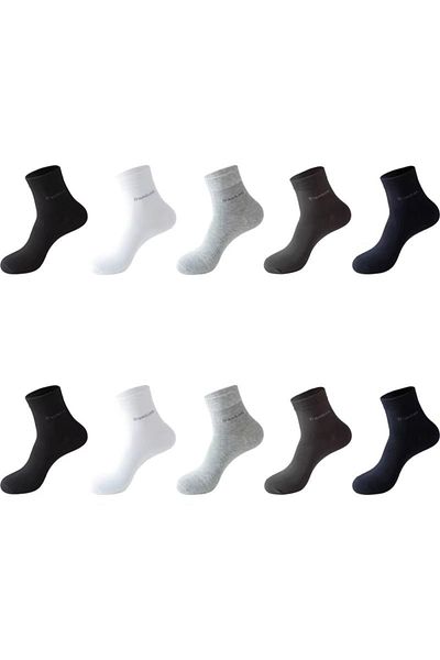 delis Set of 10 Pairs of Socks for Men, Ss027, Multicolor, Universal Size