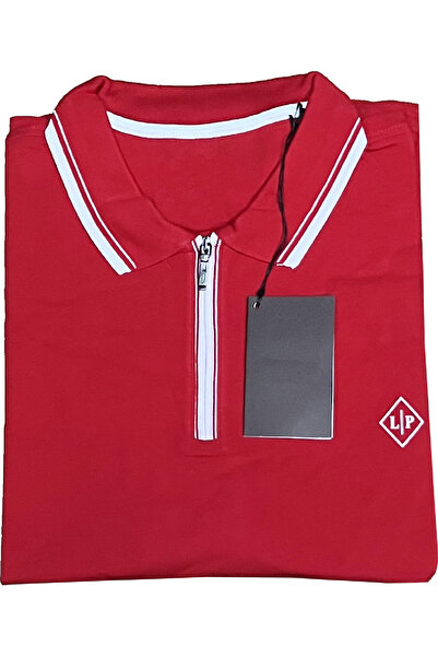 Grand Lavita Plus Size Elastic Polo Neck T-Shirt