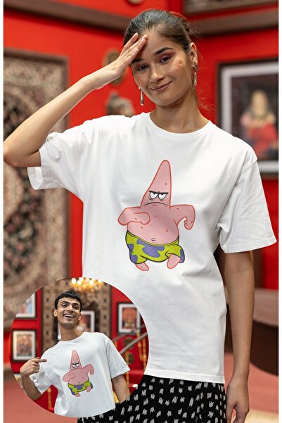 CNGZSHOP تي شيرت بطبعة باتريك للجنسين، تي شيرت مطبوع عليه شخصية سبونج بوب كبي...