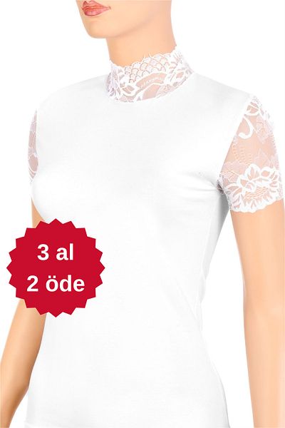 NİSYVE Lace Long Sleeve Knitted Women's Blouse