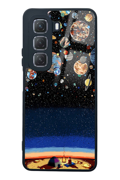 Spoyi Infinix Hot 50 under Planet Design Glossy Phone Case