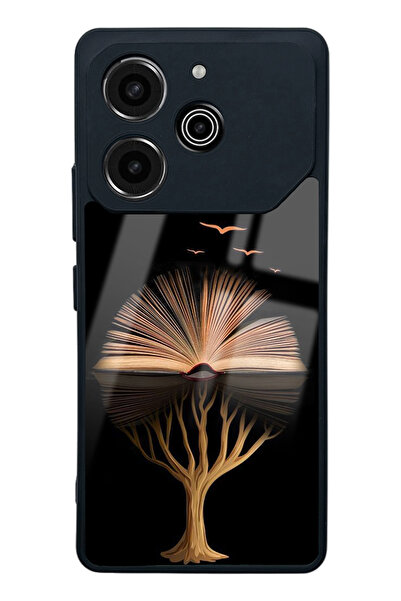 Spoyi Tecno Pova 6 Pro Kitap Tasarımlı Glossy Telefon Kılıfı