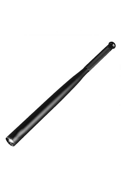 Depox Baseball bat with LED flashlight, 49 cm, self-defense