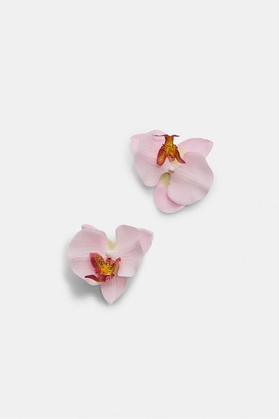 Stradivarius Set of 2 orchid flower hair clips