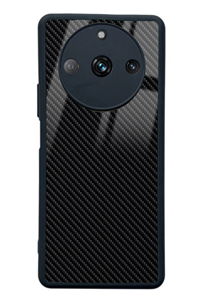 Spoyi Oppo Realme 11 Pro Carbon Tasarımlı Glossy Telefon Kılıfı