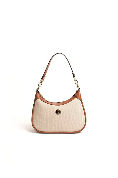 Silver Polo Silver & Polo Beige - Geantă de umăr pentru femei Tan SP1180