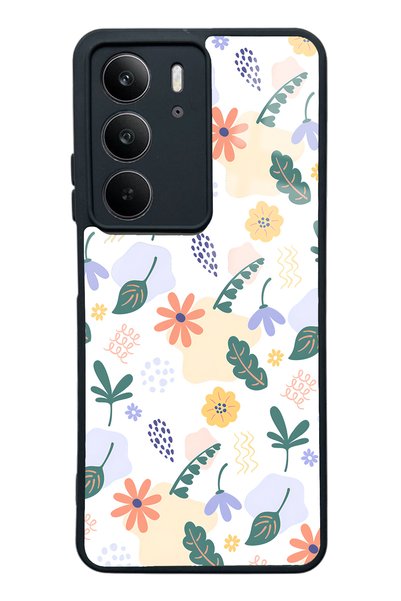 Spoyi Oppo Realme C75 Glossy Phone Case with Tiny Flowers Design