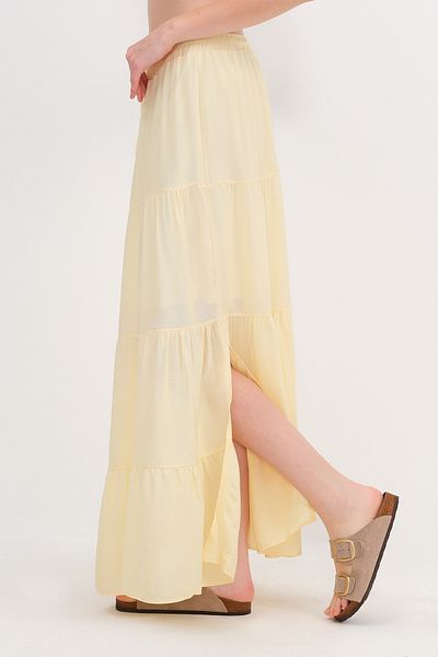Addax Elastic Waist Long Skirt E16250-E10