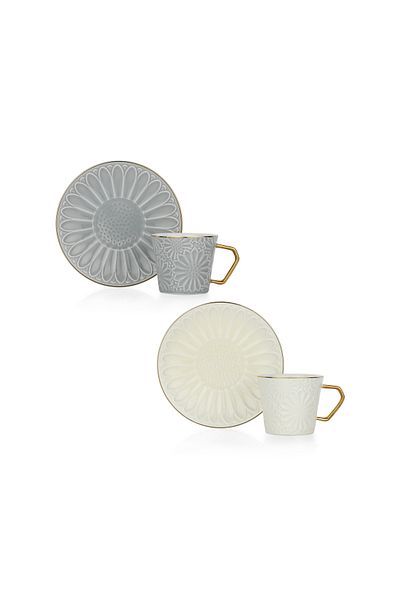 Schafer Glossy 2-Person Coffee Cup Set 4 Pieces-Asorti05